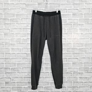 Lululemon Men's Textured Double-Knit Cotton Jogger Pants Grey size Small
